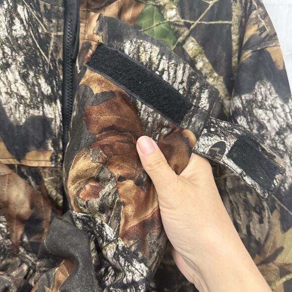 Bill Mass Mossy Oak Break Up Camo Jacket Coat XL Quilted Hunting Streetwear - Picture 5 of 10